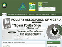 Tablet Screenshot of poultryassociationng.com